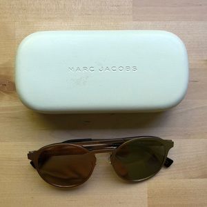 Marc Jacobs rose gold mirrored sunglasses
